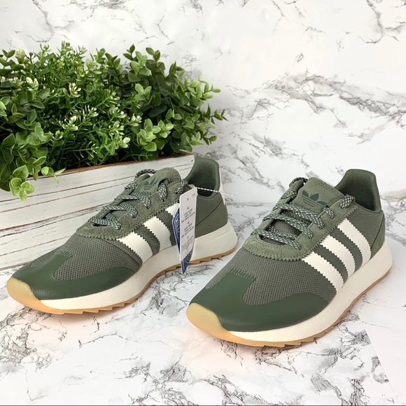 olive color sneakers